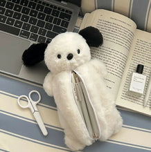 Load image into Gallery viewer, Korea Style Puppy Pencil Case Soft Plush School Stationary
