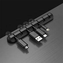 Load image into Gallery viewer, USB Cable Organizer Silicone Winder USB Charging Cable Organizer Holder For Mouse Keyboard Headphone Wire Organizer Clips Cord
