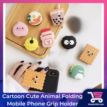 Load image into Gallery viewer, Cartoon Cute Animal Folding Mobile Phone Grip Holder Socket Pocket Support for IPhone Finger Ring Griptok Expanding Stand
