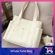 Load image into Gallery viewer, Large Capacity Canvas Solid Letter Tote Bag Versatile Handbag for Commuter Work Student Class Underarm Women&#39;s Bag shopping bag
