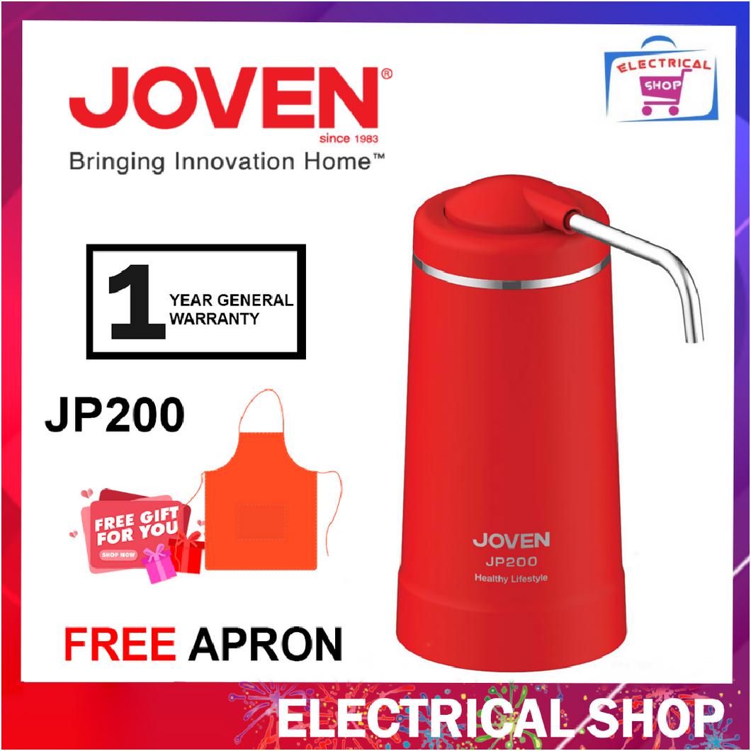 Joven JP200 Water Purifier / Water Filter (RED) (Free Apron)