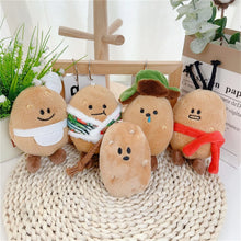 Load image into Gallery viewer, Cute Potato Plush Doll KeyChain Cartoon Stuffed Potato Plush Toy Key Chain Bag Pendant Gifts For Boys Girls
