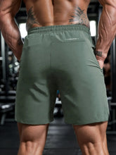 Load image into Gallery viewer, Men&#39;s Quick Drying Active Shorts with Zipper Pockets and Drawstring Waist
