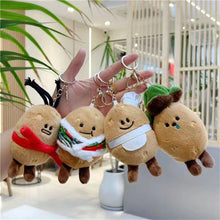 Load image into Gallery viewer, Cute Potato Plush Doll KeyChain Cartoon Stuffed Potato Plush Toy Key Chain Bag Pendant Gifts For Boys Girls
