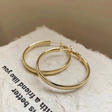 Load image into Gallery viewer, Exaggerated Big Smooth Circle Hoop Earrings for Women Aros Simple Round Loop Ear Wedding Jewelry Brincos Cool Gift
