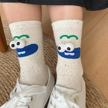 Load image into Gallery viewer, 1 pair Cute Big Mouth Design Socks Women&#39;s Funny Fashion Socks Girls Kawaii Comfortable Breathable Socking Funny Sock носки
