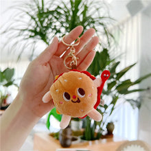 Load image into Gallery viewer, Kawaii Food Bread Hamburger Hot Dog French Fries Plush Doll Soft Stuffed Plush Pendant Keychains for Children Xmas Gifts Toys
