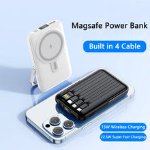 Load image into Gallery viewer, Magnetic Wireless Charger 20000mAh Power Bank for iPhone 15 14 Xiaomi Huawei 22.5W Fast Charging Powerbank Magsafe Battery Pack
