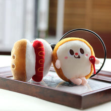 Load image into Gallery viewer, Hamburg Hot Dog Fries Bread Drumsticks Plush Pendant Keychain Creative Cartoon Bag Decoration Car Key Accessories For Girl Gift
