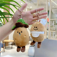 Load image into Gallery viewer, Cute Potato Plush Doll KeyChain Cartoon Stuffed Potato Plush Toy Key Chain Bag Pendant Gifts For Boys Girls
