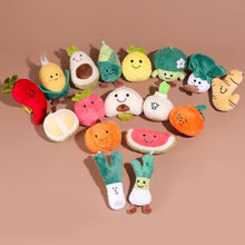 Load image into Gallery viewer, Cartoon Funny Plant Plush Doll Keychain Scallion Vegetable Stuffed Toys Key Chain Schoolbag Accessories Gifts Cute Bag Pendant
