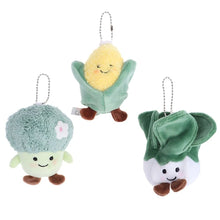 Load image into Gallery viewer, Cartoon Funny Plant Plush Doll Keychain Scallion Vegetable Stuffed Toys Key Chain Schoolbag Accessories Gifts Cute Bag Pendant
