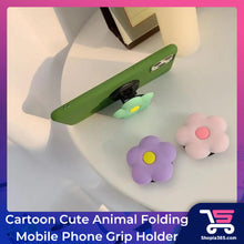 Load image into Gallery viewer, Cartoon Cute Animal Folding Mobile Phone Grip Holder Socket Pocket Support for IPhone Finger Ring Griptok Expanding Stand
