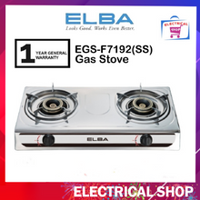 Load image into Gallery viewer, Elba 2 Burner Gas Stove EGS-F7192(SS) Automatic Piezo Ignition (Silver) Dapur Gas
