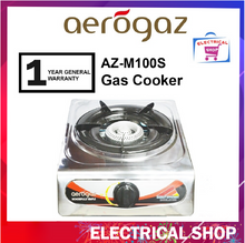 Load image into Gallery viewer, Aerogaz Gas Cooker 1 burner AZ-M100S / AZM100S Single Beehive Burner Spark Ignition Stainless Steel Dapur Gas
