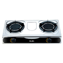 Load image into Gallery viewer, Elba 2 Burner Gas Stove EGS-K7162IR(SS) Automatic Piezo Ignition (Silver) Dapur Gas
