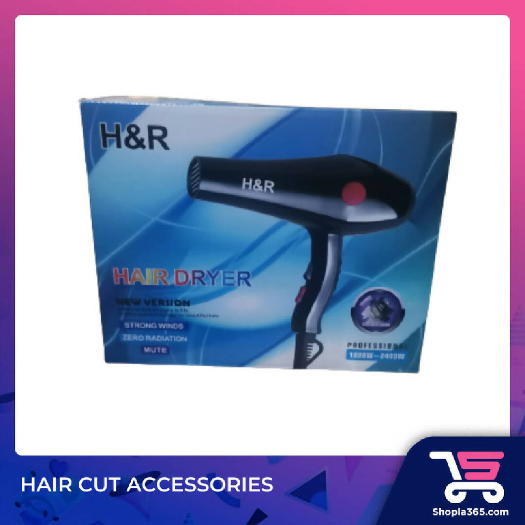 H & R SALON PROFESSIONAL HAIR DRYER 1800-2400W