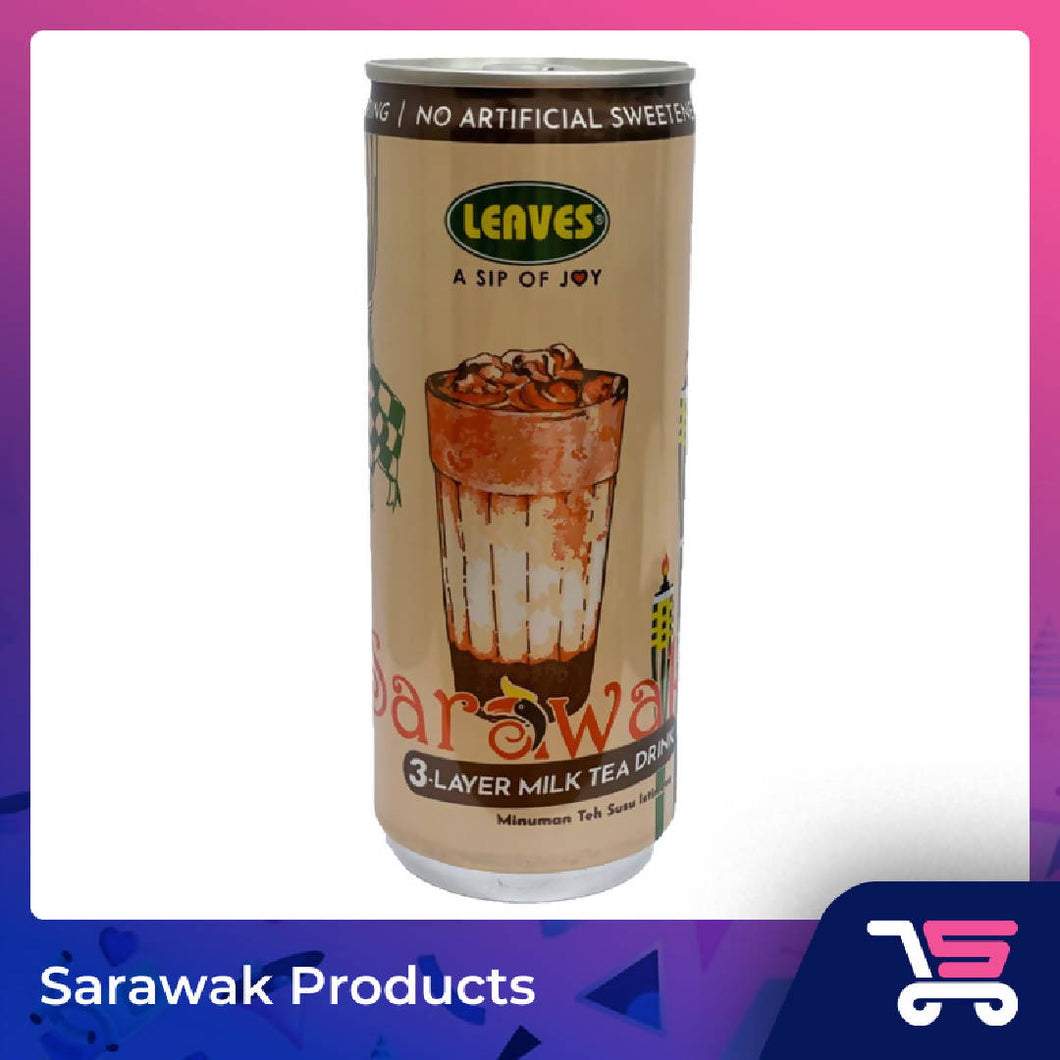 Three Tea Teh C Special / Sarawak 3 Layer Milk Tea by Leaves (Caramel / Pandan & Coconut)