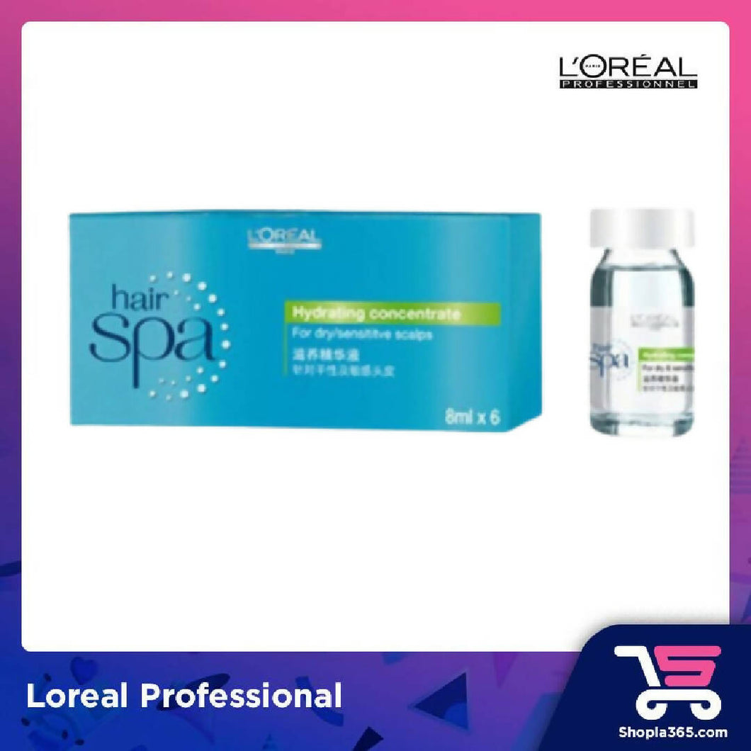 (WHOLESALE) LOREAL PROFESSIONAL HAIR SPA HYDRATING CONCENTRATE 6x8ML