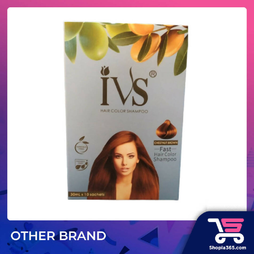 IVS HAIR COLOR SHAMPOO (30ML X 10 PAX ) (COVER WHITE HAIR) (Wholesale)