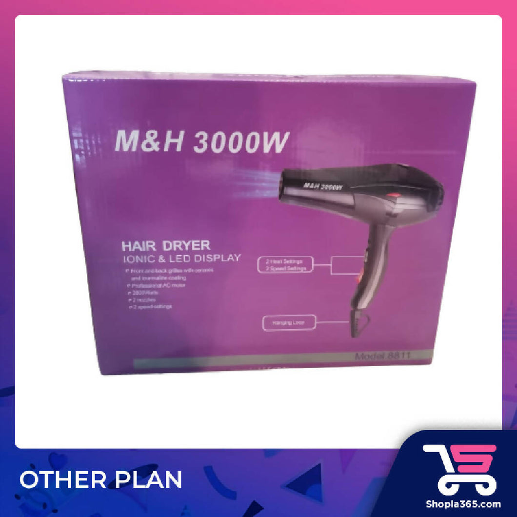 M & H SALON PROFESSIONAL HAIR DRYER 3000W (Wholesale)