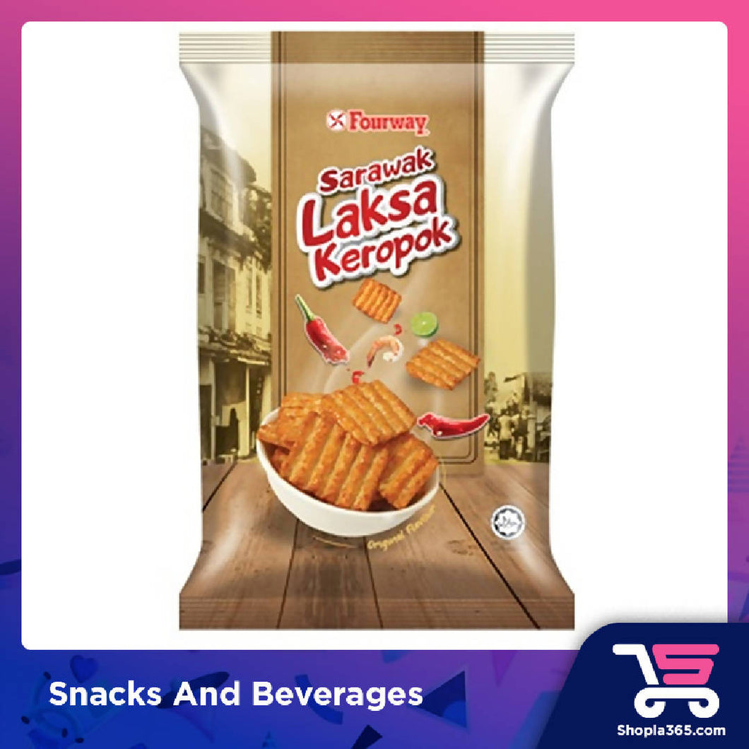 (Wholesale) Fourway Sarawak Laksa Keropok 50g Halal Snack