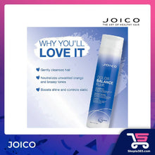 Load image into Gallery viewer, JOICO COLOR BALANCE BLUE SHAMPOO 300ML ELIMINATE BRASSY
