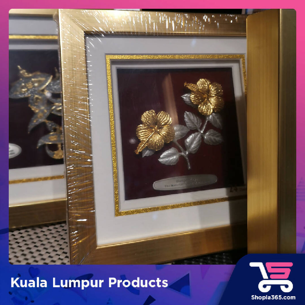 Frame Bunga Raya - The National Flower of Malaysia (Pewter)