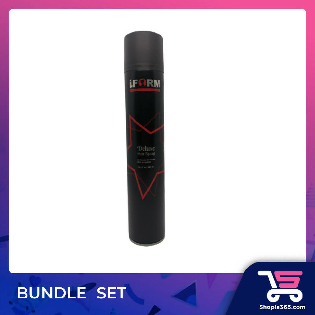 (WHOLESALE) LIMITED TIME IFORM DELUXE HAIR SPRAY 420ML BUNDLE SET