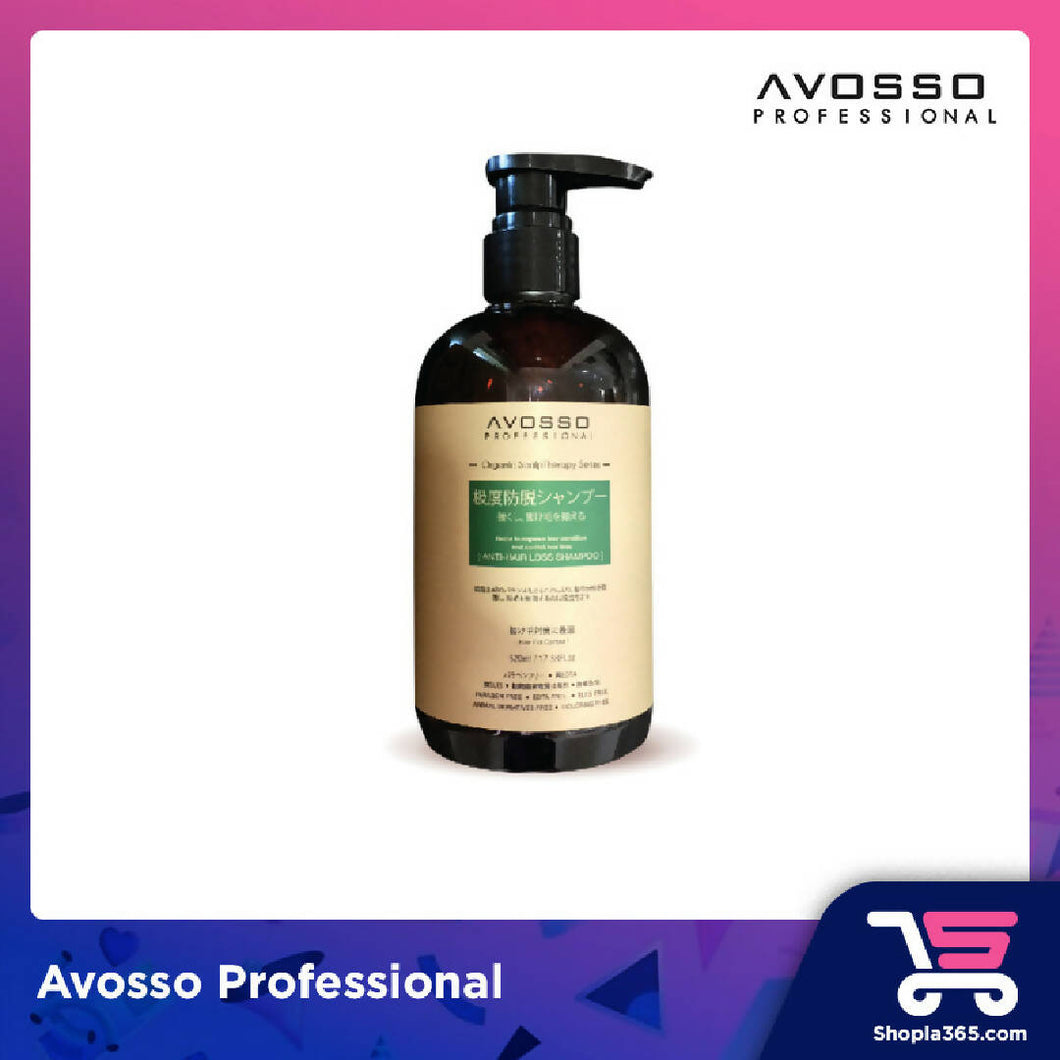 AVOSSO ORGANIC SERIES HAIR LOSS SHAMPOO(GREEN) 520ML (Wholesale)