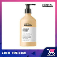 Load image into Gallery viewer, (WHOLESALE) LOREAL SERIE EXPERT ABSOLUT REPAIR GOLD SHAMPOO 500ML/1500ML
