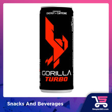Load image into Gallery viewer, Gorilla Energy Drinks 325ml x 24 / 240ml x 24 - Turbo / Shredd / Fuel / Hurricane Sports Energy Booster Increase Strength Shredded Vitamin
