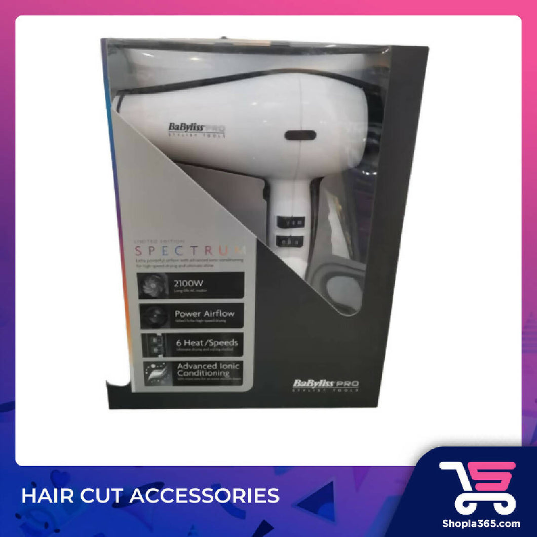 BABYLISS PRO SPECTRUM DRYER (WHITE PEARL) B6B 738EM(2100W) (Wholesale)